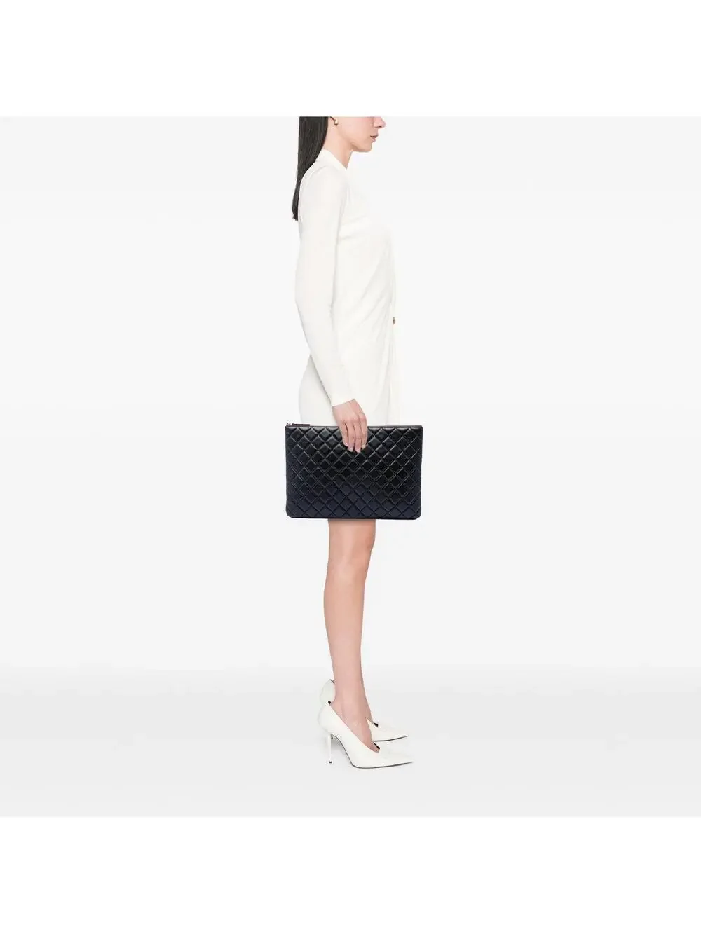 Chanel Large Quilted Lambskin O Case #290110C10B